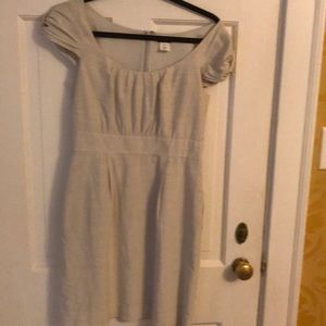J. Crew silver silk dress